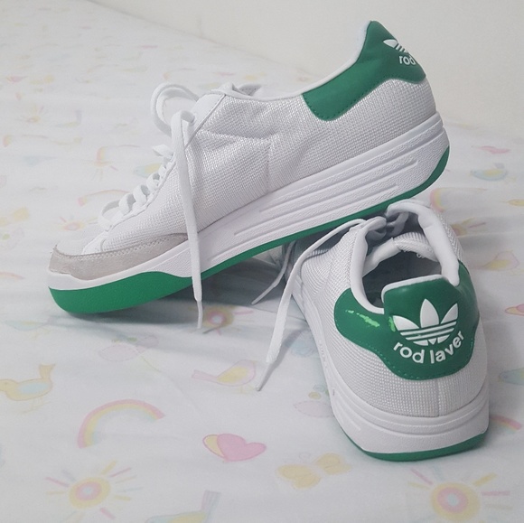 adidas rod laver white green